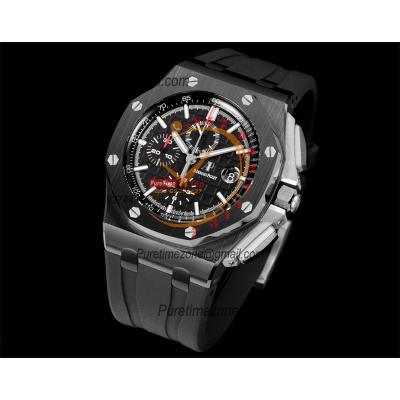 Royal Oak Offshore 26402CE A3126 Automatic Chronograph Mens Watch Best Edition TKF 44 Black Ceramic Rubber CHS