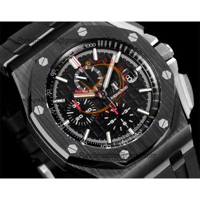 Royal Oak Offshore 26402CE A3126 Automatic Chronograph Mens Watch Best Edition TKF 44 Black Ceramic Rubber CHS