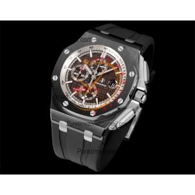 Royal Oak Offshore 26405CE A3126 Automatic Chronograph Mens Watch Best Edition TKF 44 Black Ceramic Rubber CHS