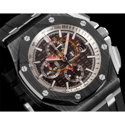 Royal Oak Offshore 26405CE A3126 Automatic Chronograph Mens Watch Best Edition TKF 44 Black Ceramic Rubber CHS