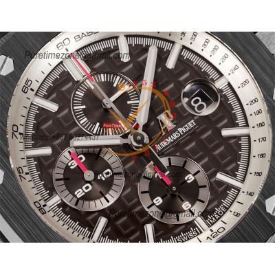 Royal Oak Offshore 26405CE A3126 Automatic Chronograph Mens Watch Best Edition TKF 44 Black Ceramic Rubber CHS