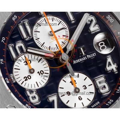 Royal Oak Offshore 26470ST A3126 Automatic Chronograph Mens Watch Best Edition TKF 42 SS Blue Dial Rubber CHS