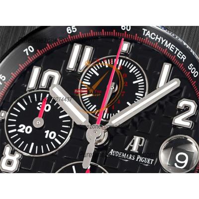 Royal Oak Offshore 26470SO A3126 Automatic Chronograph Mens Watch Best Edition TKF 42 Black Dial Rubber CHS