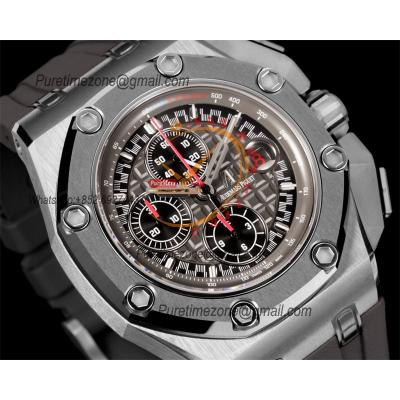 Royal Oak Offshore Schumacher 26568IM  A3126 Automatic Chronograph Mens Watch Best Edition TKF 44 Gray Dial Rubber CHS