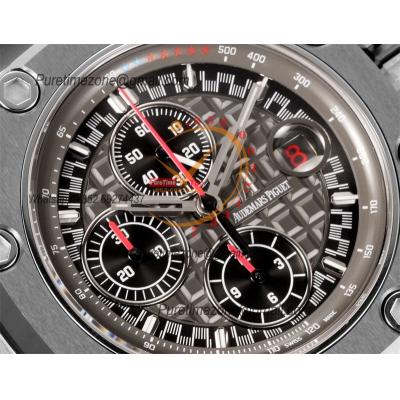 Royal Oak Offshore Schumacher 26568IM  A3126 Automatic Chronograph Mens Watch Best Edition TKF 44 Gray Dial Rubber CHS