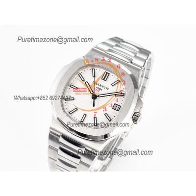 Nautilus 5711 40mm A324 Atuomatic Mens Watch Best Edition 3KF V2 White Textured Dial SS Bracelet CHS