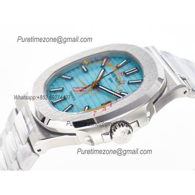 Nautilus 5711 40mm A324 Atuomatic Mens Watch Best Edition 3KF V2 Tiffany Blue Textured Dial SS Bracelet CHS