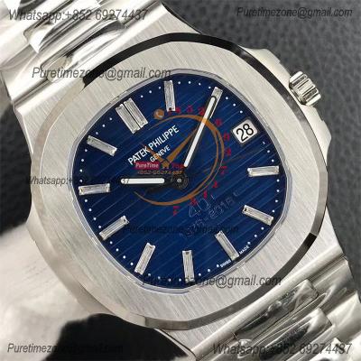 Nautilus 5711 40th Anniversary A324 Atuomatic Mens Watch Best Edition 3KF V2 Blue Textured Dial SS Bracelet CHS