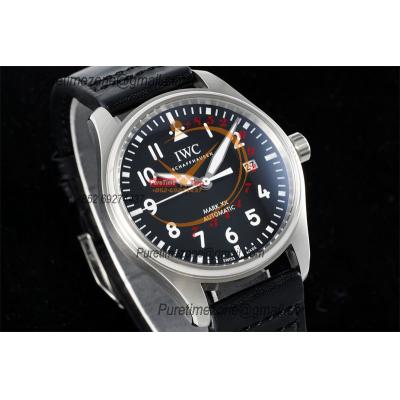 Schaffhausen Pilot's Mark XX IW328201 M9015  Atuomatic Mens Watch Best Edition BLSF 40 SS Black Dial Leather CHS