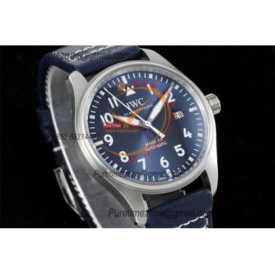 Schaffhausen Pilot's Mark XX IW328203 M9015  Atuomatic Mens Watch Best Edition BLSF 40 SS Blue Dial Leather CHS