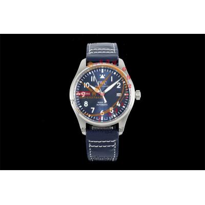 Schaffhausen Pilot's Mark XX IW328203 M9015  Atuomatic Mens Watch Best Edition BLSF 40 SS Blue Dial Leather CHS