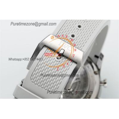 Portuguese Chronograph IW371604 A69355 Atuomatic Mens Watch Best Edition Z+F White Dial Gray Rubber CHS