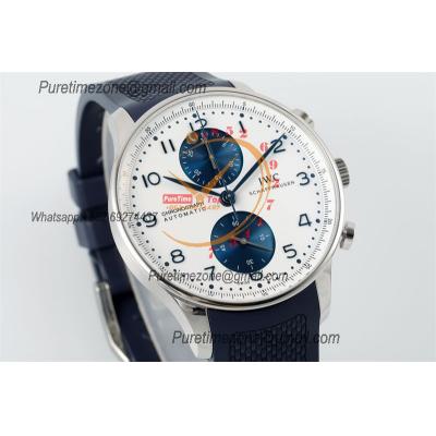 Portuguese Chronograph IW371620 A69355 Atuomatic Mens Watch Best Edition Z+F White Dial Rubber Strap CHS