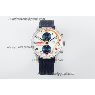 Portuguese Chronograph IW371620 A69355 Atuomatic Mens Watch Best Edition Z+F White Dial Rubber Strap CHS