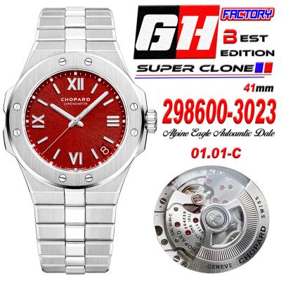 Alpine Eagle China Edition 298600-3023 2024 Red Dial M9015  Automatic Mens Watch Best Edition GHF 41 SS Bracelet CHS