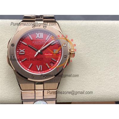 Alpine Eagle 41 Red Dial 295363-5014 M9015  Automatic Mens Watch Best Edition GHF RG SS Bracelet CHS