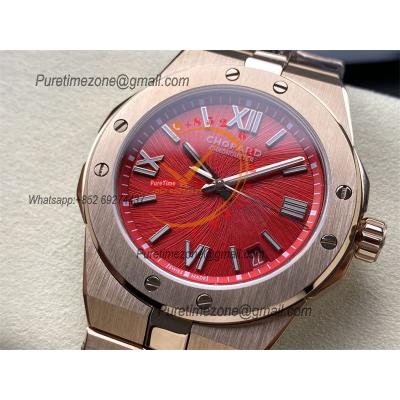 Alpine Eagle 41 Red Dial 295363-5014 M9015  Automatic Mens Watch Best Edition GHF RG SS Bracelet CHS