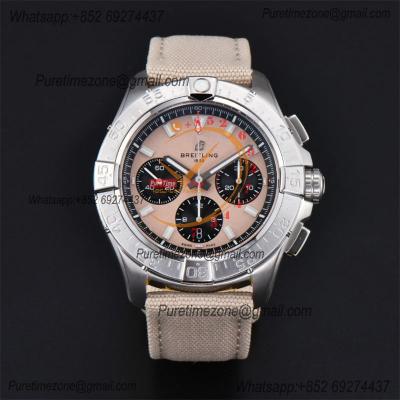 Avenger Chronograph AB0147101A1X1 A7750 Automatic Mens Watch Best Edition BLSF 44 SS Sand Brown Dial Leather CHS