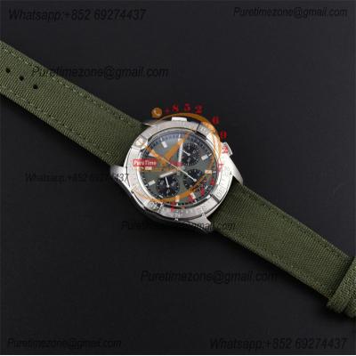 Avenger Chronograph AB0147101L1X1 A7750 Automatic Mens Watch Best Edition BLSF 44 SS Green Dial Leather CHS