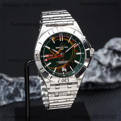 Chronomat Automatic GMT A2836 Automatic Mens Watch A32398101L1A1 Best Edition TWF 40mm Green Dial SS Bracele CHS