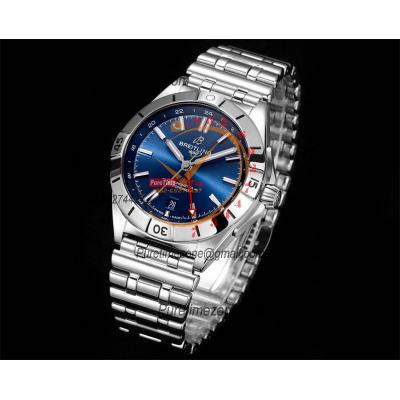 Chronomat Automatic GMT A2836 Automatic Mens Watch A32398101C1A1 Best Edition TWF 40mm Blue Dial SS Bracele CHS