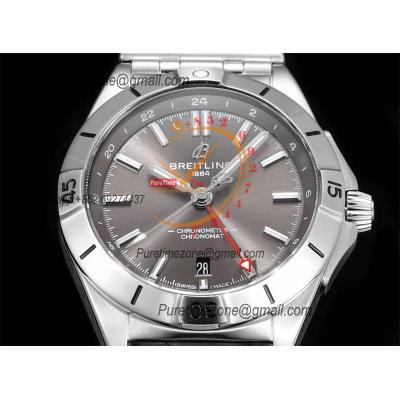 Chronomat Automatic GMT A2836 Automatic Mens Watch A32398101M1A1 Best Edition TWF 40mm Gray Dial SS Bracele CHS