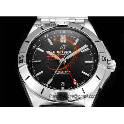 Chronomat Automatic GMT A2836 Automatic Mens Watch A32398101B1A1 Best Edition TWF 40mm Black Dial SS Bracele CHS