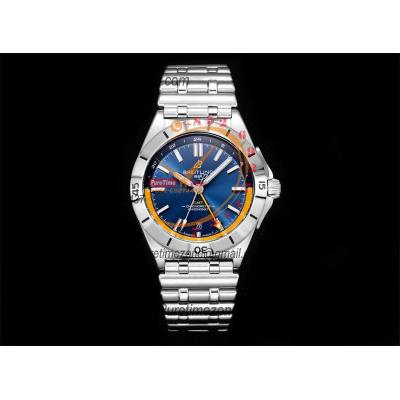 Chronomat Automatic GMT A2836 Automatic Mens Watch A323981A1C1A1 Best Edition TWF 40mm Blue Dial SS Bracele CHS