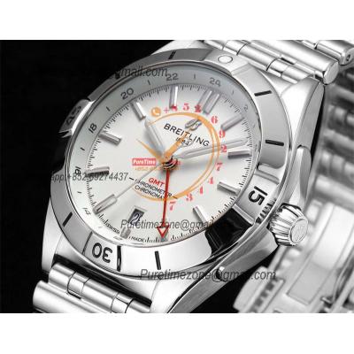 Chronomat Automatic GMT A2836 Automatic Mens Watch A32398101A1A1 Best Edition TWF 40mm White Dial SS Bracele CHS