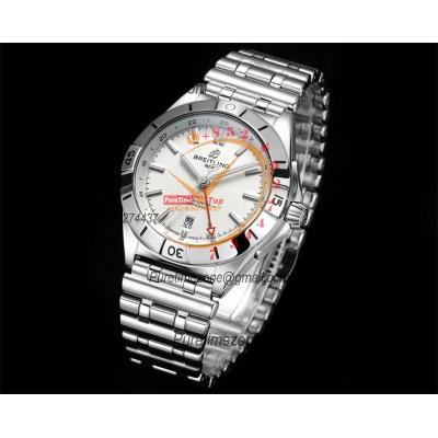 Chronomat Automatic GMT A2836 Automatic Mens Watch A32398101A1A1 Best Edition TWF 40mm White Dial SS Bracele CHS