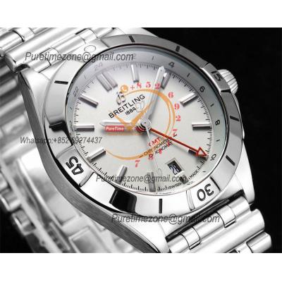 Chronomat Automatic GMT A2836 Automatic Mens Watch A32398101A1A1 Best Edition TWF 40mm White Dial SS Bracele CHS