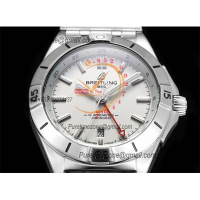 Chronomat Automatic GMT A2836 Automatic Mens Watch A32398101A1A1 Best Edition TWF 40mm White Dial SS Bracele CHS