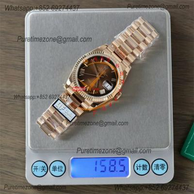 DayDate 36 128235 A2836 Automatic Mens Watch Best Edition QF V5 RG MOP Crystal Dial President Bracelet CHS (Gain Weight)