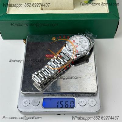 DayDate 36 128236 A2836 Automatic Mens Watch Best Edition QF V5 MOP Crystal Dial President Bracelet CHS (Gain Weight)