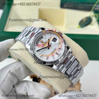 DayDate 36 128236 A2836 Automatic Mens Watch Best Edition QF V5 MOP Crystal Dial President Bracelet CHS (Gain Weight)