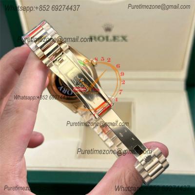 DayDate 36 128236 A2836 Automatic Mens Watch Best Edition QF V5 YG Champagne Crystal Dial President Bracelet (Gain Weigh