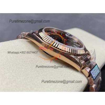 DayDate 40 228235 A2836 Automatic Mens Watch Best Edition QF V5 RG Brown Crystal Dial President Bracelet (Gain Weight)