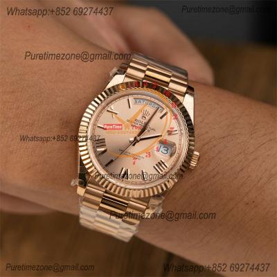 DayDate 40 228235 A2836 Automatic Mens Watch Best Edition QF V5 RG Gold Roman Dial President Bracelet (Gain Weight)