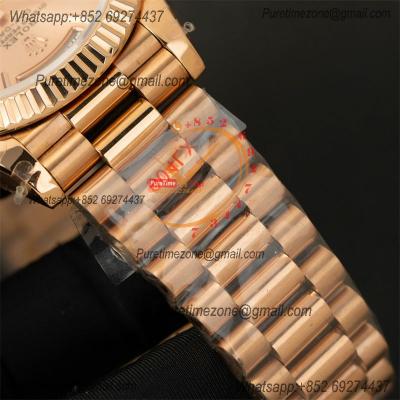 DayDate 40 228235 A2836 Automatic Mens Watch Best Edition QF V5 RG Gold Roman Dial President Bracelet (Gain Weight)