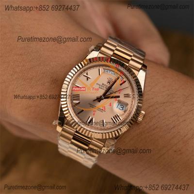 DayDate 40 228235 A2836 Automatic Mens Watch Best Edition QF V5 RG Gold Roman Dial President Bracelet (Gain Weight)