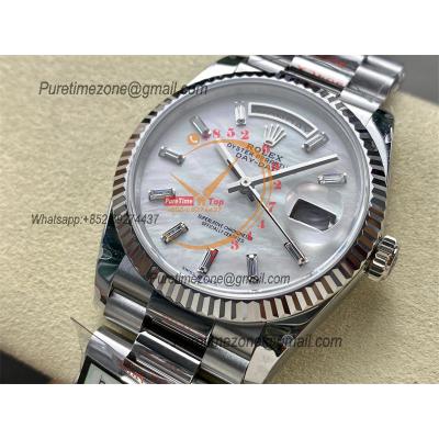 DayDate 40 228236 A2836 Automatic Mens Watch Best Edition QF V5 MOP Crystal Dial President Bracelet (Gain Weight)