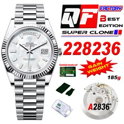 DayDate 40 228236 A2836 Automatic Mens Watch Best Edition QF V5 MOP Crystal Dial President Bracelet (Gain Weight)