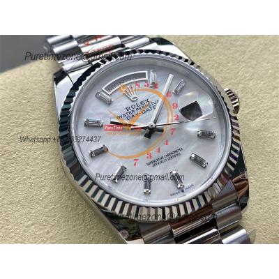 DayDate 40 228236 A2836 Automatic Mens Watch Best Edition QF V5 MOP Crystal Dial President Bracelet (Gain Weight)