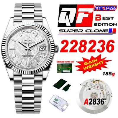 DayDate 40 228236 A2836 Automatic Mens Watch Best Edition QF V5 Meteorites Crystal  Dial President Bracelet (Gain Weight