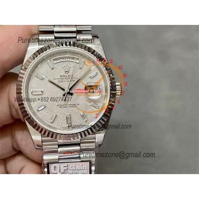 DayDate 40 228236 A2836 Automatic Mens Watch Best Edition QF V5 Meteorites Crystal  Dial President Bracelet (Gain Weight