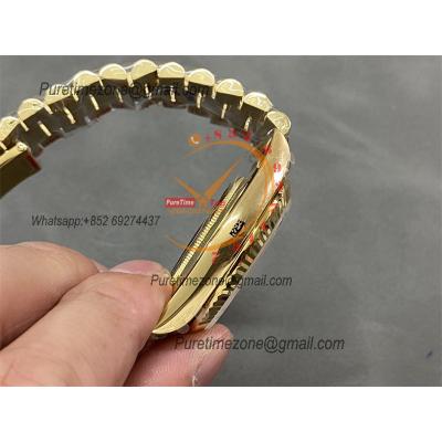 DayDate 40 228238 A2836 Automatic Mens Watch Best Edition QF V5 YG Gold Crystal  Dial President Bracelet (Gain Weight)