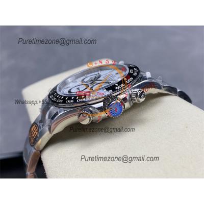 Daytona 126500 Panda SH4131 Automatic Chronograph Mens Watch Best Edition QF V6 Whtie Dial 904L SS Bracelet (Gain Weight