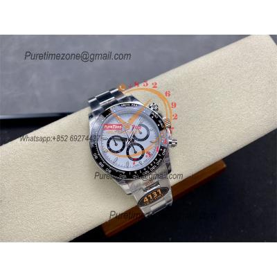 Daytona 126500 Panda SH4131 Automatic Chronograph Mens Watch Best Edition QF V6 Whtie Dial 904L SS Bracelet (Gain Weight