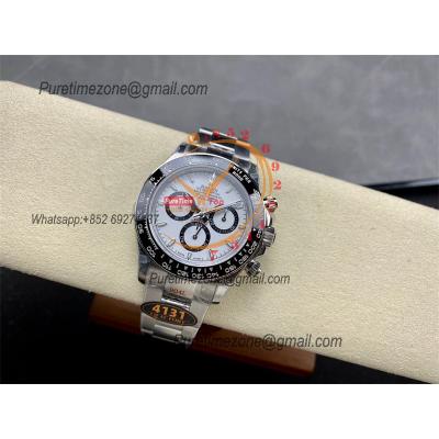 Daytona 126500 Panda SH4131 Automatic Chronograph Mens Watch Best Edition QF V6 Whtie Dial 904L SS Bracelet (Gain Weight