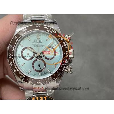 Daytona 126506 SH4131 Automatic Chronograph Mens Watch Best Edition QF V6 ICE Blue Dial 904L SS Bracelet (Gain Weight)